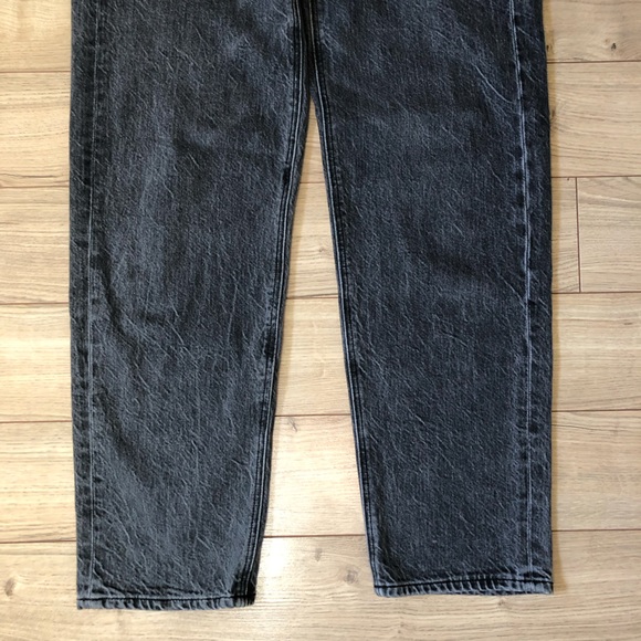 Women’s American Eagle Outfitters Washed Black Baggy Jean denim size 00 short - Picture 3 of 14
